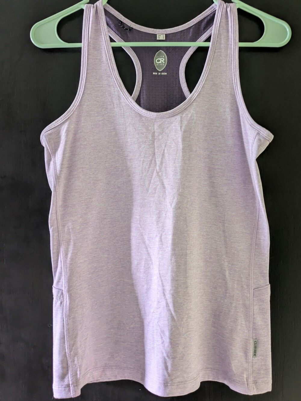 Club Ride Apparel Lavender Purple Racerback Tank